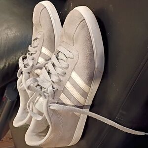 Gray suede Adidas